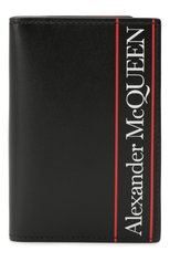 Мужской кожаный футляр для кредитных карт ALEXANDER MCQUEEN черного цвета, арт. 602142/1SJ0B | Фото 1 (Материал: Натуральная кожа; Статус проверки: Проверена категория)