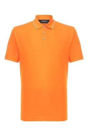 Мужское хлопковое поло Z ZEGNA оранжевого цвета по цене 13900 руб., арт. VU360/ZZ661 | Фото 1 Мужское хлопковое поло Z ZEGNA оранжевого цвета, арт. VU360/ZZ661 | Фото 1