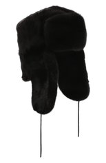 Мужская шапка-ушанка из меха норки FURLAND черного цвета, арт. 0012200110065600146 | Фото 1 (Материал: Натуральный мех)