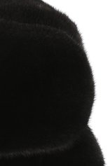 Мужская шапка-ушанка из меха норки FURLAND черного цвета, арт. 0012200110065600146 | Фото 3 (Материал: Натуральный мех)