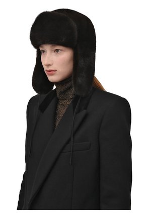 Мужская шапка-ушанка из меха норки FURLAND коричневого цвета по цене 56400 руб., арт. 0217500110189600000 | Фото 2 Мужская шапка-ушанка из меха норки FURLAND коричневого цвета, арт. 0217500110189600000 | Фото 2