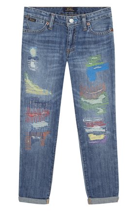 Детские джинсы POLO RALPH LAUREN синего цвета по цене 11700 руб., арт. 312749599 | Фото 1 Детские джинсы POLO RALPH LAUREN синего цвета, арт. 312749599 | Фото 1