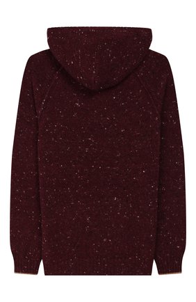 Детский шерстяное худи BRUNELLO CUCINELLI бордового цвета по цене 49950 руб., арт. B4675519C | Фото 2 Детский шерстяное худи BRUNELLO CUCINELLI бордового цвета, арт. B4675519C | Фото 2