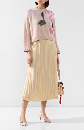Женская кожаные туфли valentino garavani rockstud VALENTINO розового цвета по цене 52700 руб., арт. TW2S0V22/VCE | Фото 2 Женская кожаные туфли valentino garavani rockstud VALENTINO розового цвета, арт. TW2S0V22/VCE | Фото 2