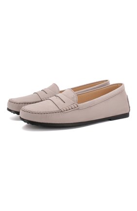 Женские кожаные мокасины TOD’S серого цвета по цене 28700 руб., арт. XXW74B0001006S | Фото 1 Женские кожаные мокасины TOD’S серого цвета, арт. XXW74B0001006S | Фото 1