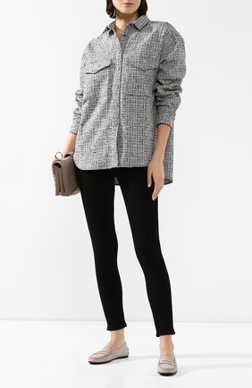 Женские кожаные мокасины TOD’S серого цвета по цене 28700 руб., арт. XXW74B0001006S | Фото 2 Женские кожаные мокасины TOD’S серого цвета, арт. XXW74B0001006S | Фото 2