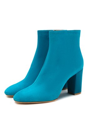 Женские замшевые ботильоны SANTONI синего цвета по цене 56500 руб., арт. WTEE58500HA2GMGDF47 | Фото 1 Женские замшевые ботильоны SANTONI синего цвета, арт. WTEE58500HA2GMGDF47 | Фото 1
