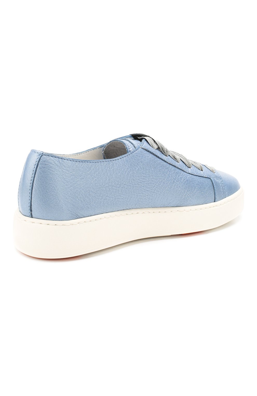 Женские голубые кожаные кеды SANTONI — купить за 28900 руб. в интернет ...