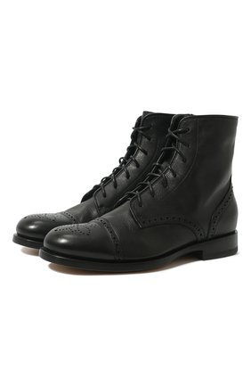 Женские кожаные ботинки SANTONI черного цвета по цене 69400 руб., арт. WTKM58476BA3SDDKN01 | Фото 1 Женские кожаные ботинки SANTONI черного цвета, арт. WTKM58476BA3SDDKN01 | Фото 1