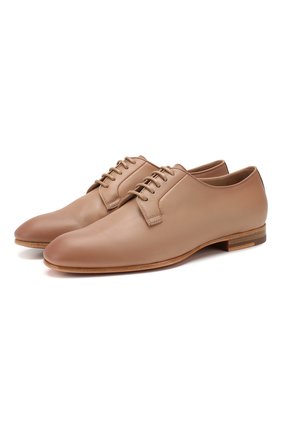 Женские кожаные дерби SANTONI бежевого цвета по цене 37550 руб., арт. WUSM56701BI3SLGAP20 | Фото 1 Женские кожаные дерби SANTONI бежевого цвета, арт. WUSM56701BI3SLGAP20 | Фото 1