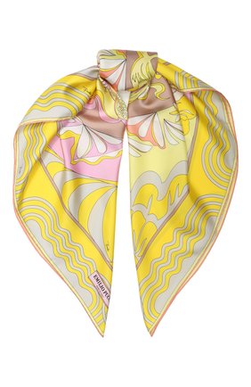 Женский шелковый платок EMILIO PUCCI желтого цвета по цене 25750 руб., арт. 0EGB42/0EM42 | Фото 1 Женский шелковый платок EMILIO PUCCI желтого цвета, арт. 0EGB42/0EM42 | Фото 1