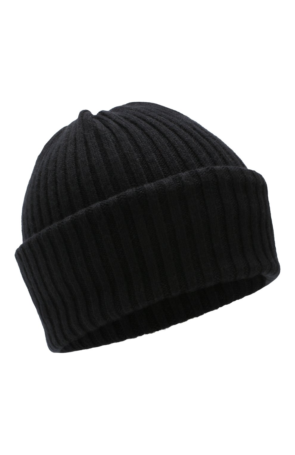Женская кашемировая шапка BURBERRY черного цвета, арт. 8025890 | Фото 1 (Материал: Текстиль, Кашемир, Шерсть)