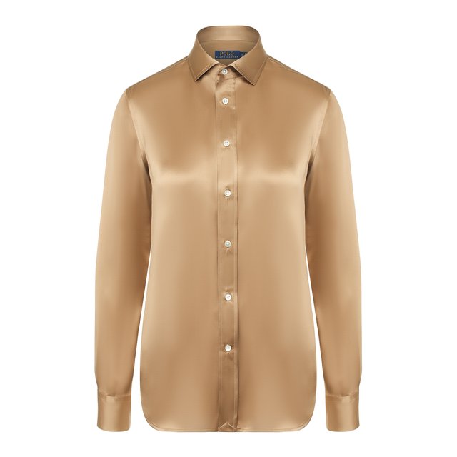 Шелковая рубашка Polo Ralph Lauren 10714575