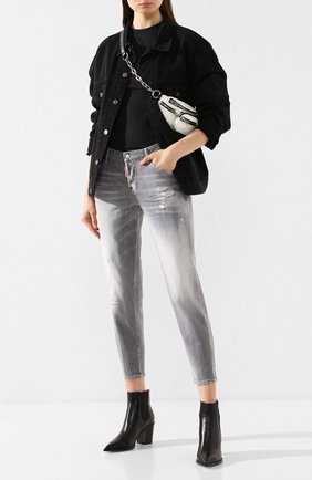Женские джинсы DSQUARED2 серого цвета по цене 36600 руб., арт. S75LB0262/S30260 | Фото 2 Женские джинсы DSQUARED2 серого цвета, арт. S75LB0262/S30260 | Фото 2
