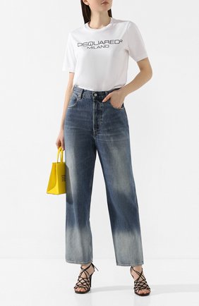 Женская хлопковая футболка DSQUARED2 белого цвета по цене 16500 руб., арт. S75GD0082/S22844 | Фото 2 Женская хлопковая футболка DSQUARED2 белого цвета, арт. S75GD0082/S22844 | Фото 2
