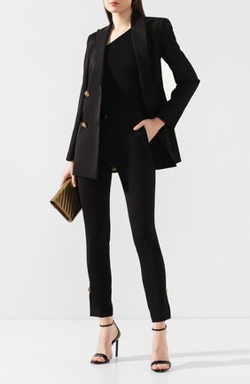 Женские брюки VERSACE черного цвета по цене 59950 руб., арт. A85701/A220957 | Фото 2 Женские брюки VERSACE черного цвета, арт. A85701/A220957 | Фото 2
