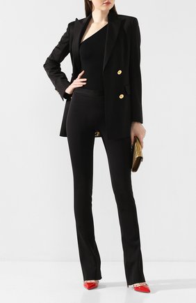 Женские брюки VERSACE черного цвета по цене 43150 руб., арт. A85357/A220957 | Фото 2 Женские брюки VERSACE черного цвета, арт. A85357/A220957 | Фото 2