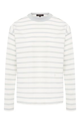 Женская хлопковый лонгслив LORO PIANA голубого цвета по цене 53200 руб., арт. FAI5043 | Фото 1 Женская хлопковый лонгслив LORO PIANA голубого цвета, арт. FAI5043 | Фото 1