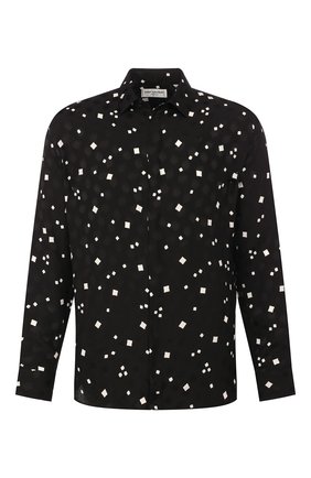 Мужская шелковая рубашка SAINT LAURENT черного цвета по цене 105000 руб., арт. 564172/Y1A80 | Фото 1 Мужская шелковая рубашка SAINT LAURENT черного цвета, арт. 564172/Y1A80 | Фото 1