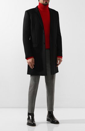 Мужские шерстяные брюки DOLCE & GABBANA темно-серого цвета по цене 66650 руб., арт. GY6FET/FQBBJ | Фото 2 Мужские шерстяные брюки DOLCE & GABBANA темно-серого цвета, арт. GY6FET/FQBBJ | Фото 2
