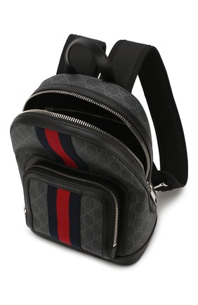 Мужской рюкзак gg supreme GUCCI темно-серого цвета по цене 97000 руб., арт. 598102/92TAN | Фото 4 Мужской рюкзак gg supreme GUCCI темно-серого цвета, арт. 598102/92TAN | Фото 4