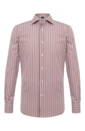 Мужская хлопковая сорочка ERMENEGILDO ZEGNA красного цвета по цене 27350 руб., арт. 701214/9MS0BA | Фото 1 Мужская хлопковая сорочка ERMENEGILDO ZEGNA красного цвета, арт. 701214/9MS0BA | Фото 1