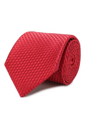 Мужской шелковый галстук CANALI красного цвета по цене 9575 руб., арт. 18/HJ02611 | Фото 1 Мужской шелковый галстук CANALI красного цвета, арт. 18/HJ02611 | Фото 1