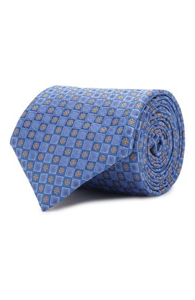 Мужской шелковый галстук CANALI голубого цвета по цене 10600 руб., арт. 18/HJ02624 | Фото 1 Мужской шелковый галстук CANALI голубого цвета, арт. 18/HJ02624 | Фото 1