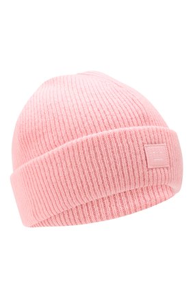 Мужская шерстяная шапка ACNE STUDIOS розового цвета, арт. C40075/M | Фото 1 (Материал: Шерсть, Текстиль; Кросс-КТ: Трикотаж)