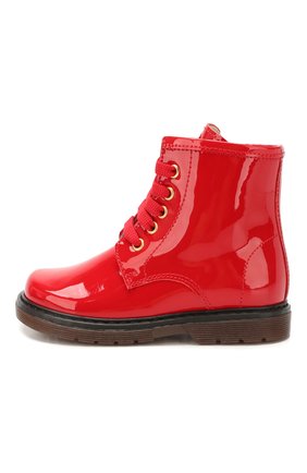 Детские кожаные ботинки MISSOURI красного цвета, арт. 4751N/18-26 | Фото 2 (Материал внутренний: Натуральная кожа; Статус проверки: Проверена категория; Материал внешний: Кожа)