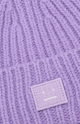 Детского шерстяная шапка ACNE STUDIOS фиолетового цвета по цене 4230 руб., арт. D40001 | Фото 3 Детского шерстяная шапка ACNE STUDIOS фиолетового цвета, арт. D40001 | Фото 3