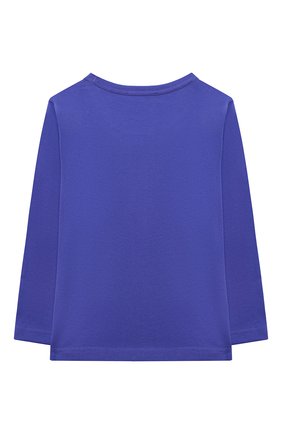 Детская хлопковый лонгслив ACNE STUDIOS синего цвета по цене 4230 руб., арт. 2NI173 | Фото 2 Детская хлопковый лонгслив ACNE STUDIOS синего цвета, арт. 2NI173 | Фото 2