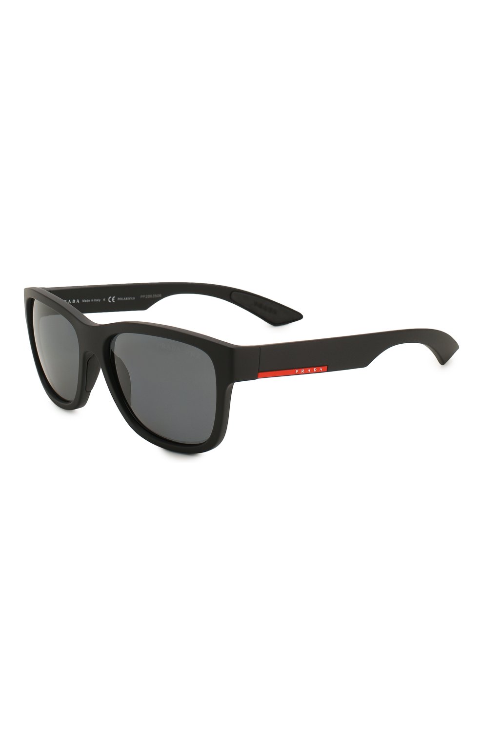 Мужские солнцезащитные очки PRADA LINEA ROSSA черного цвета, арт. 03QS-DG05Z1 | Фото 1