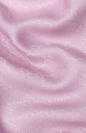 Женский платок из смеси шелка и шерсти GUCCI розового цвета по цене 33900 руб., арт. 406236/3G632 | Фото 2 Женский платок из смеси шелка и шерсти GUCCI розового цвета, арт. 406236/3G632 | Фото 2