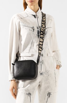 Женская сумка stella logo mini STELLA MCCARTNEY черного цвета по цене 44100 руб., арт. 700072/W8542 | Фото 2 Женская сумка stella logo mini STELLA MCCARTNEY черного цвета, арт. 700072/W8542 | Фото 2