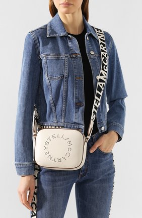 Женская сумка stella logo mini STELLA MCCARTNEY белого цвета по цене 52900 руб., арт. 700072/W8542 | Фото 2 Женская сумка stella logo mini STELLA MCCARTNEY белого цвета, арт. 700072/W8542 | Фото 2