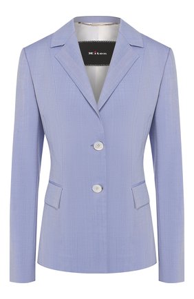 Женский шерстяной жакет KITON темно-синего цвета по цене 249500 руб., арт. D49514K09S20 | Фото 1 Женский шерстяной жакет KITON темно-синего цвета, арт. D49514K09S20 | Фото 1