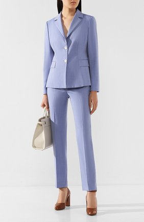 Женский шерстяной жакет KITON темно-синего цвета по цене 249500 руб., арт. D49514K09S20 | Фото 2 Женский шерстяной жакет KITON темно-синего цвета, арт. D49514K09S20 | Фото 2