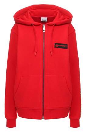 Женский хлопковая толстовка BURBERRY красного цвета по цене 47300 руб., арт. 8024544 | Фото 1 Женский хлопковая толстовка BURBERRY красного цвета, арт. 8024544 | Фото 1