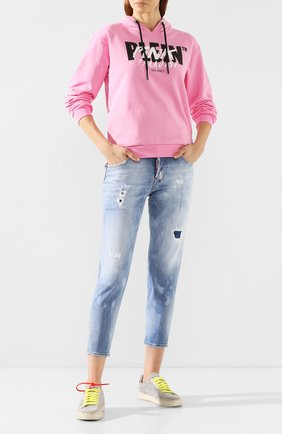 Женские джинсы DSQUARED2 голубого цвета по цене 49550 руб., арт. S75LB0284/S30662 | Фото 2 Женские джинсы DSQUARED2 голубого цвета, арт. S75LB0284/S30662 | Фото 2