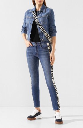 Женские джинсы STELLA MCCARTNEY синего цвета по цене 43000 руб., арт. 372773/SNH55 | Фото 2 Женские джинсы STELLA MCCARTNEY синего цвета, арт. 372773/SNH55 | Фото 2