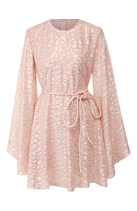 Женское платье с поясом STELLA MCCARTNEY розового цвета по цене 144500 руб., арт. 600511/S0A20 | Фото 1 Женское платье с поясом STELLA MCCARTNEY розового цвета, арт. 600511/S0A20 | Фото 1