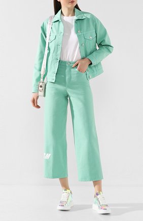 Женская хлопковая футболка ACNE STUDIOS белого цвета по цене 9575 руб., арт. AL0038/W | Фото 2 Женская хлопковая футболка ACNE STUDIOS белого цвета, арт. AL0038/W | Фото 2
