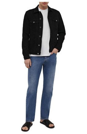 Мужские кожаные шлепанцы BALENCIAGA черного цвета по цене 39150 руб., арт. 597148/WAVY0 | Фото 2 Мужские кожаные шлепанцы BALENCIAGA черного цвета, арт. 597148/WAVY0 | Фото 2