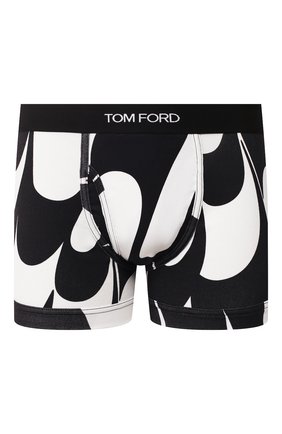 Мужские хлопковые боксеры TOM FORD черно-белого цвета по цене 10500 руб., арт. T4LC30160 | Фото 1 Мужские хлопковые боксеры TOM FORD черно-белого цвета, арт. T4LC30160 | Фото 1