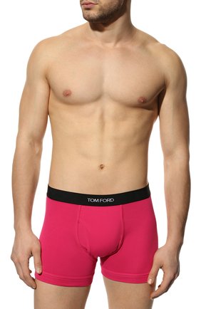 Мужские хлопковые боксеры TOM FORD розового цвета по цене 6520 руб., арт. T4LC30040 | Фото 2 Мужские хлопковые боксеры TOM FORD розового цвета, арт. T4LC30040 | Фото 2