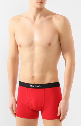 Мужские хлопковые боксеры TOM FORD красного цвета по цене 6520 руб., арт. T4LC30040 | Фото 2 Мужские хлопковые боксеры TOM FORD красного цвета, арт. T4LC30040 | Фото 2