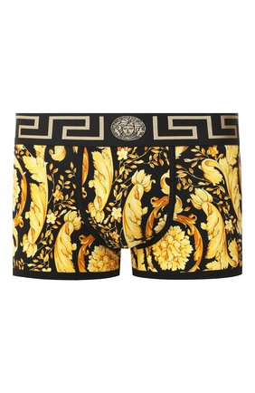 Мужские хлопковые боксеры VERSACE желтого цвета по цене 13050 руб., арт. AUU03030/A233294 | Фото 1 Мужские хлопковые боксеры VERSACE желтого цвета, арт. AUU03030/A233294 | Фото 1