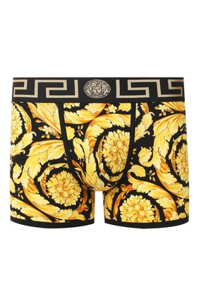 Мужские хлопковые боксеры VERSACE желтого цвета по цене 13950 руб., арт. AUU03031/A233294 | Фото 1 Мужские хлопковые боксеры VERSACE желтого цвета, арт. AUU03031/A233294 | Фото 1