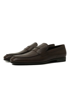 Мужские кожаные пенни-лоферы TOD’S темно-коричневого цвета по цене 33050 руб., арт. XXM51B00010D90 | Фото 1 Мужские кожаные пенни-лоферы TOD’S темно-коричневого цвета, арт. XXM51B00010D90 | Фото 1 (Материал внутренний: Натуральная кожа; Стили: Классический; Материал внешний: Кожа)